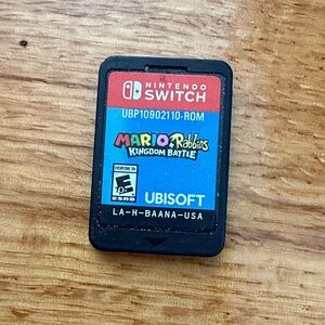 Nintendo Switch Mario + Rabbids Kingdom Battle Cartridge - Black and Blue